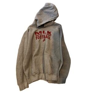 Gildan MLK Brick by Brick Gray Hoodie Mens XL